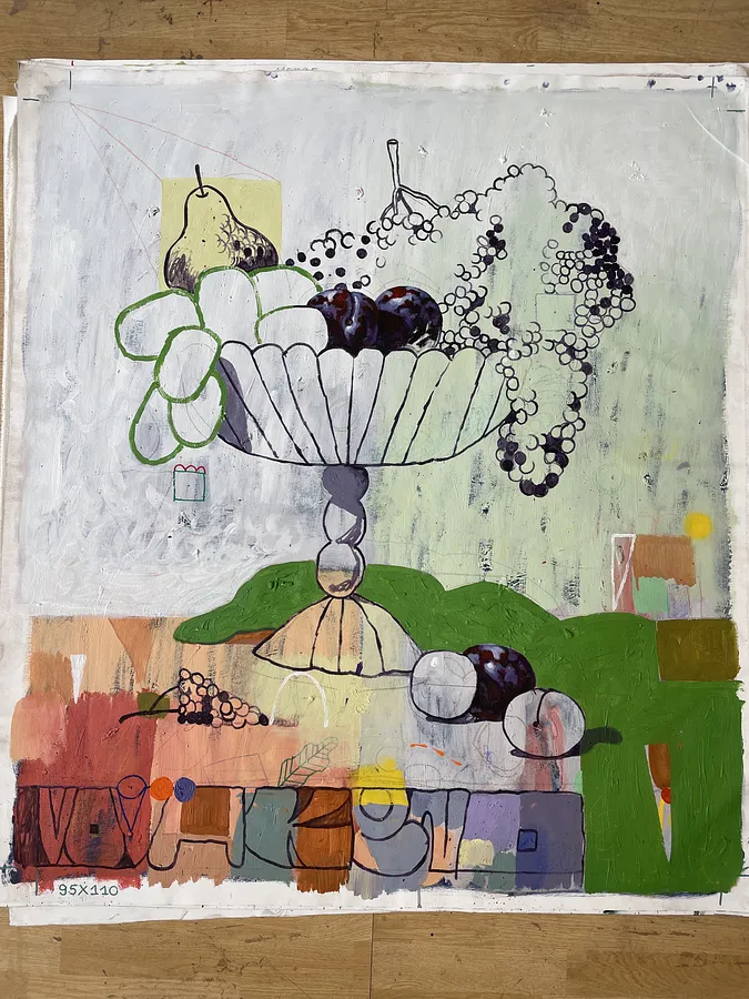 Image of Untitled by Vova Keno, size: 40x60cm, Painting medium, part of the New works series, priced at $1001